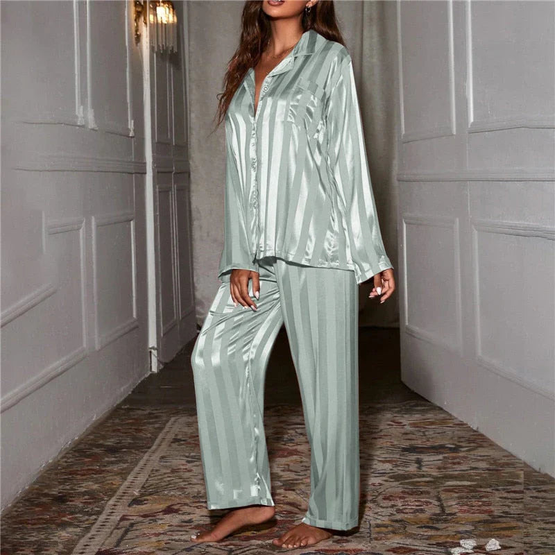 Ally - Stijlvolle Zijden Pyjama voor Vrouwen