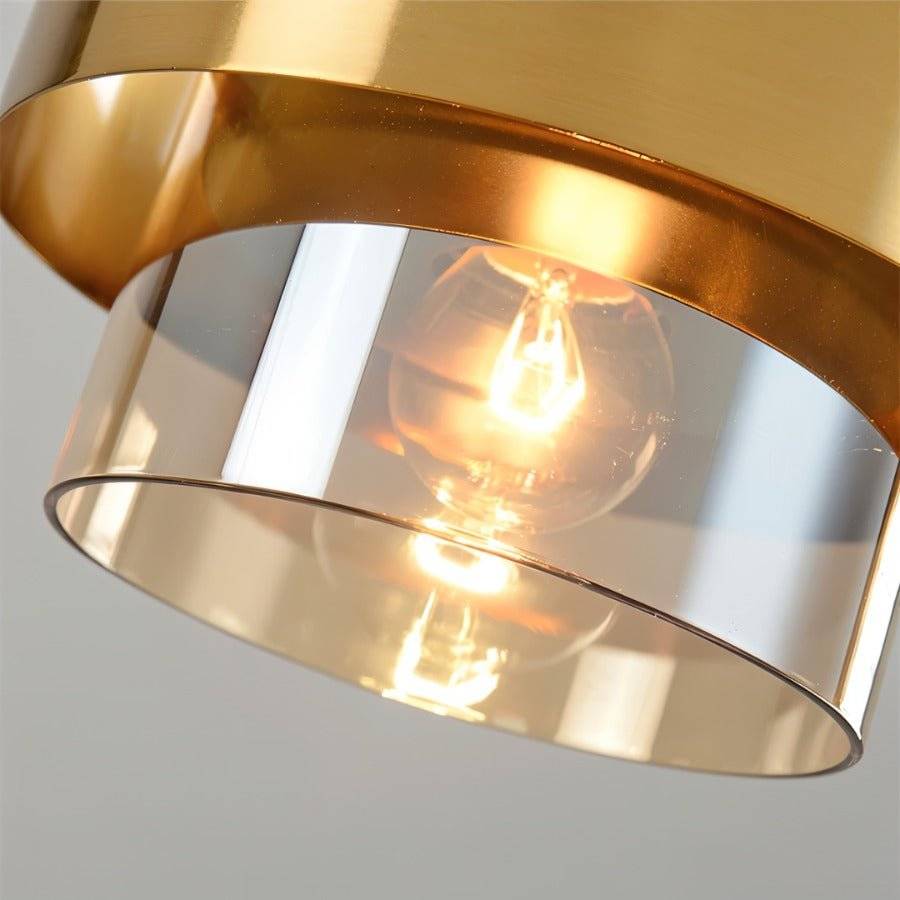 Azenor – Hanglamp van Glas & Messing | Modern Design | LED | 20x13 cm