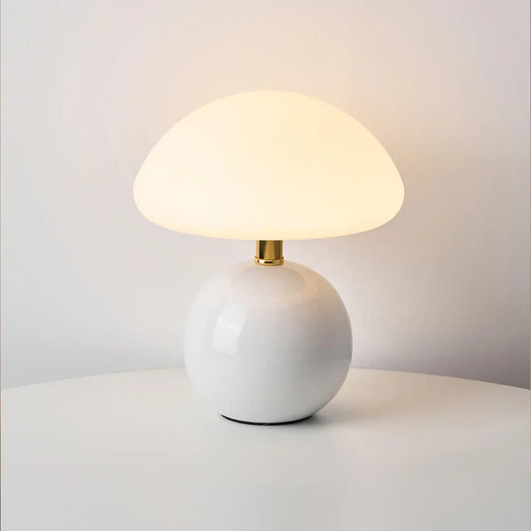 CrèmeMushroom - Elegante paddestoel tafellamp