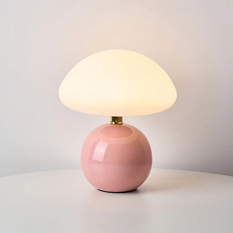 CrèmeMushroom - Elegante paddestoel tafellamp