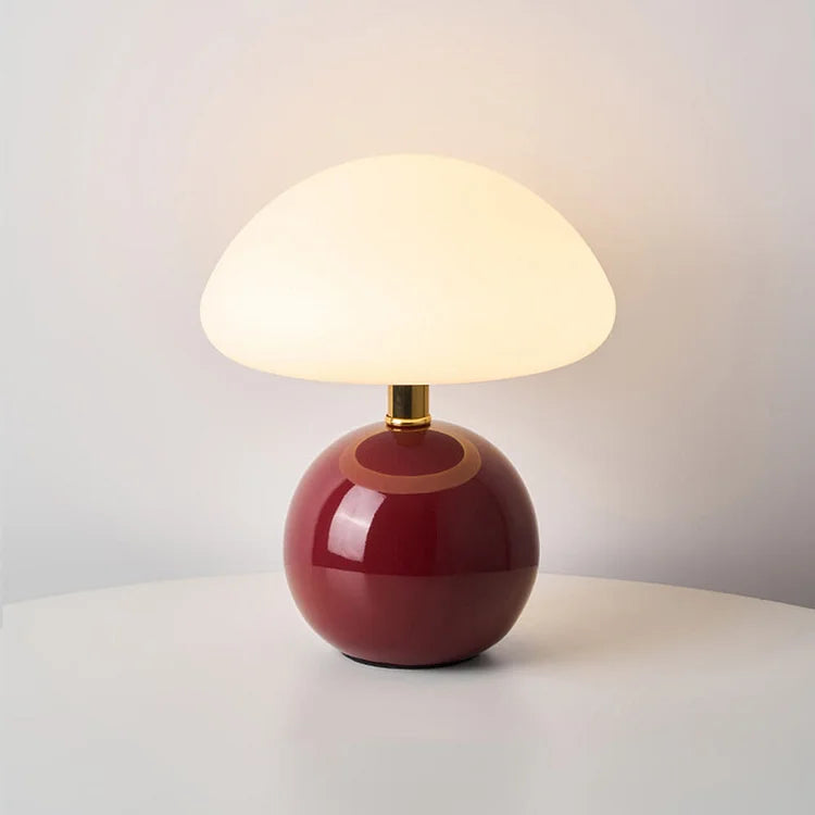 CrèmeMushroom - Elegante paddestoel tafellamp