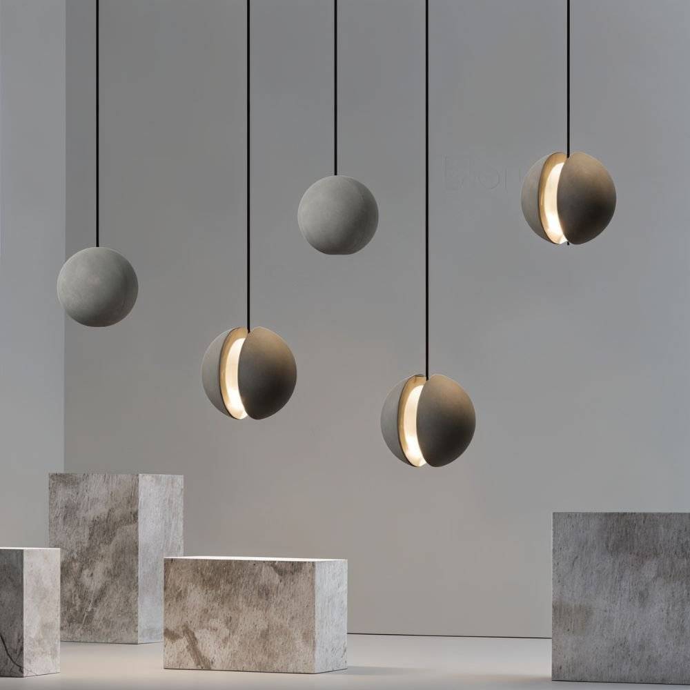 BetonoGlow | Minimalistische Beton Hanglamp – LED – Moderne Sfeerverlichting – Open Box