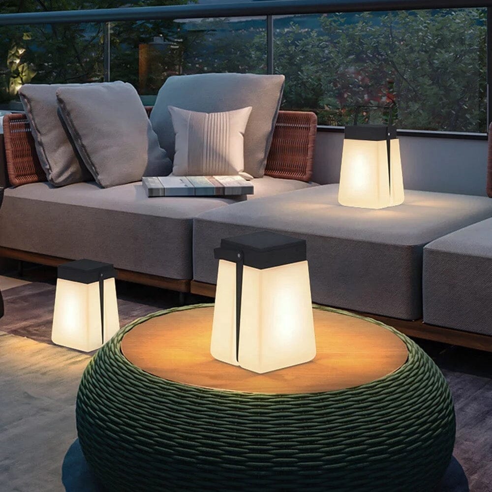 SAVANNIA | Solar Buitenlamp – LED Tuinlamp in Scandinavische Stijl – Weerbestendig – Zwart Mat Aluminium – Nordic Design
