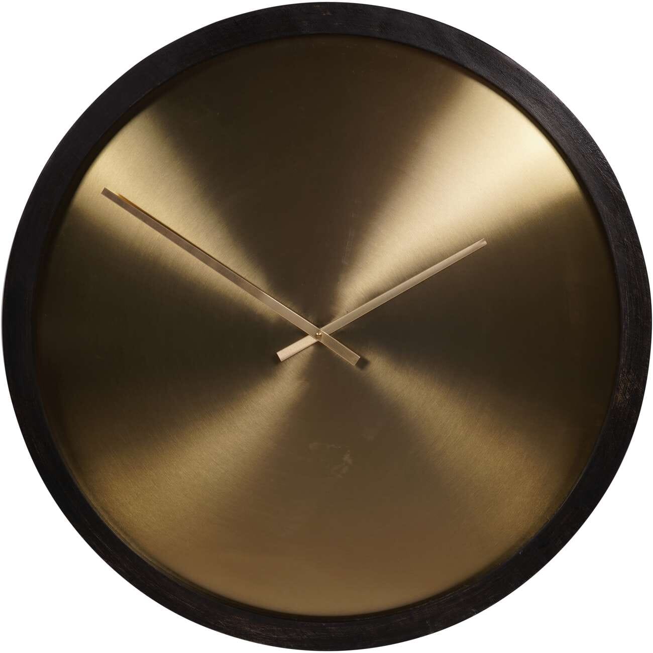 NoirChrono | Luxe Zwart-Messing Wandklok