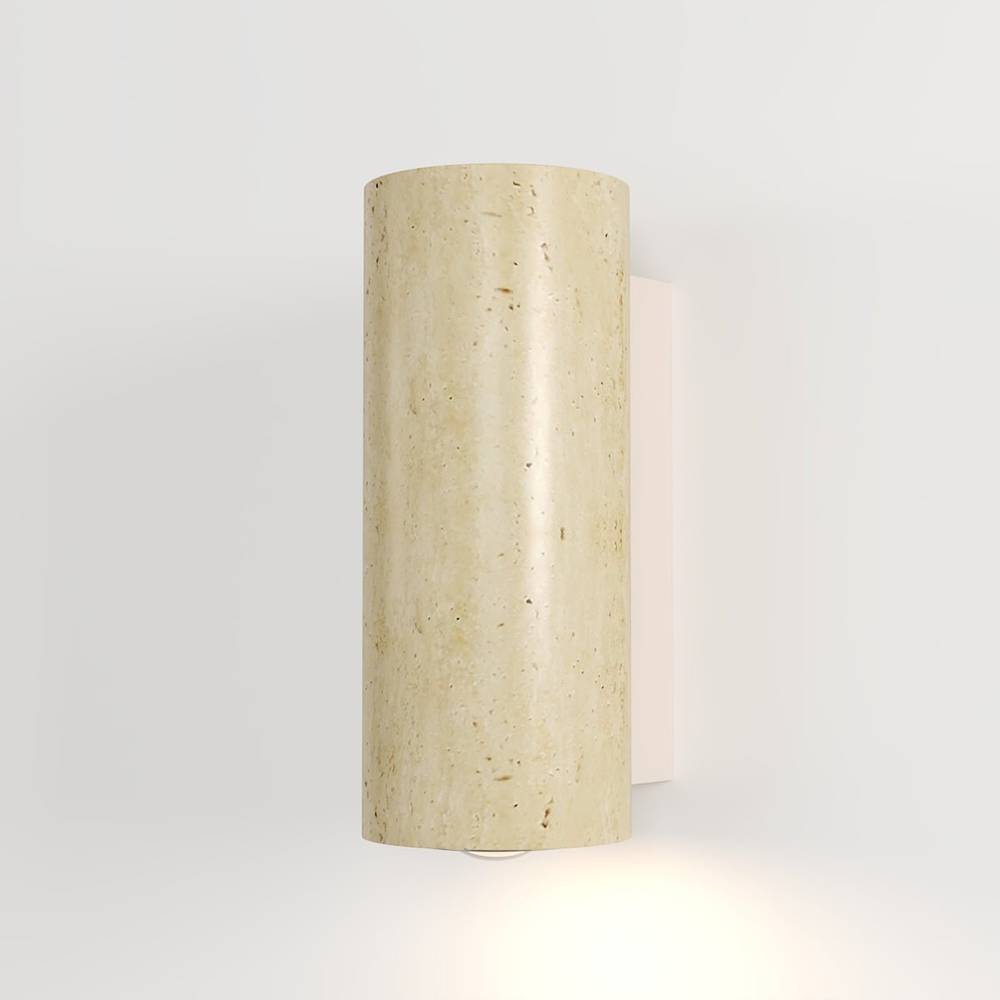 Travilo – Wandlamp van Travertijn | Modern Design | Warm LED