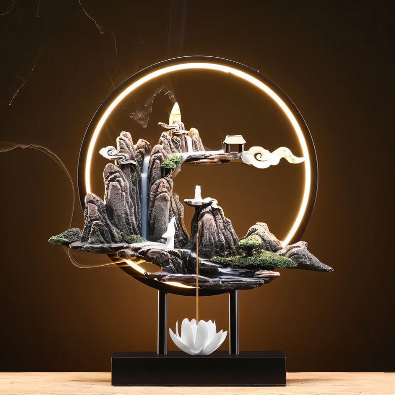 ZenGlow – Tafellamp & Wierookbrander in Eén | LED Verlichting