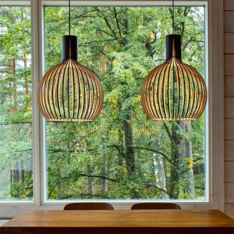 Craftedlight | Sfeervolle Handgemaakte Houten Hanglamp
