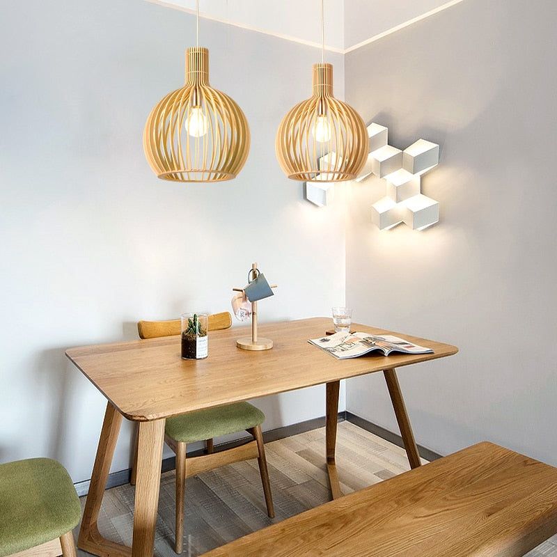 Craftedlight | Sfeervolle Handgemaakte Houten Hanglamp