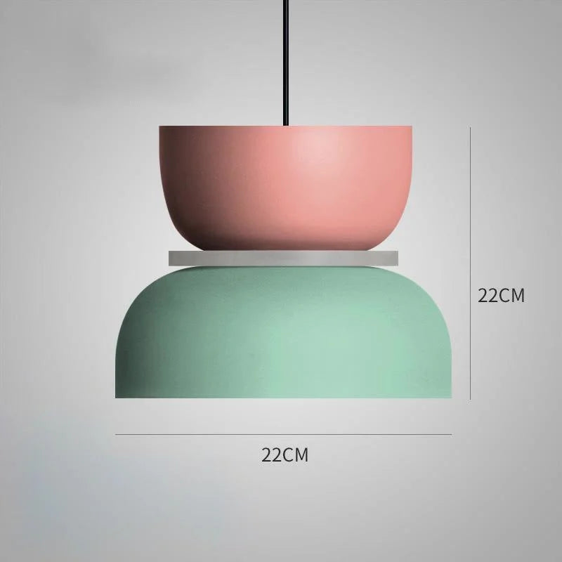 LuminaGlow - Moderne Hanglamp in Scandinavische Macaron Stijl