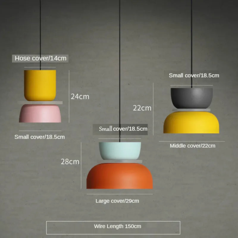 LuminaGlow - Moderne Hanglamp in Scandinavische Macaron Stijl