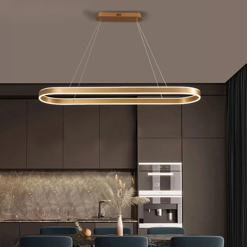 AURELIA Keukenkroonluchter – Rose Gold Designlamp met LED Verlichting voor Eettafel of Kookeiland