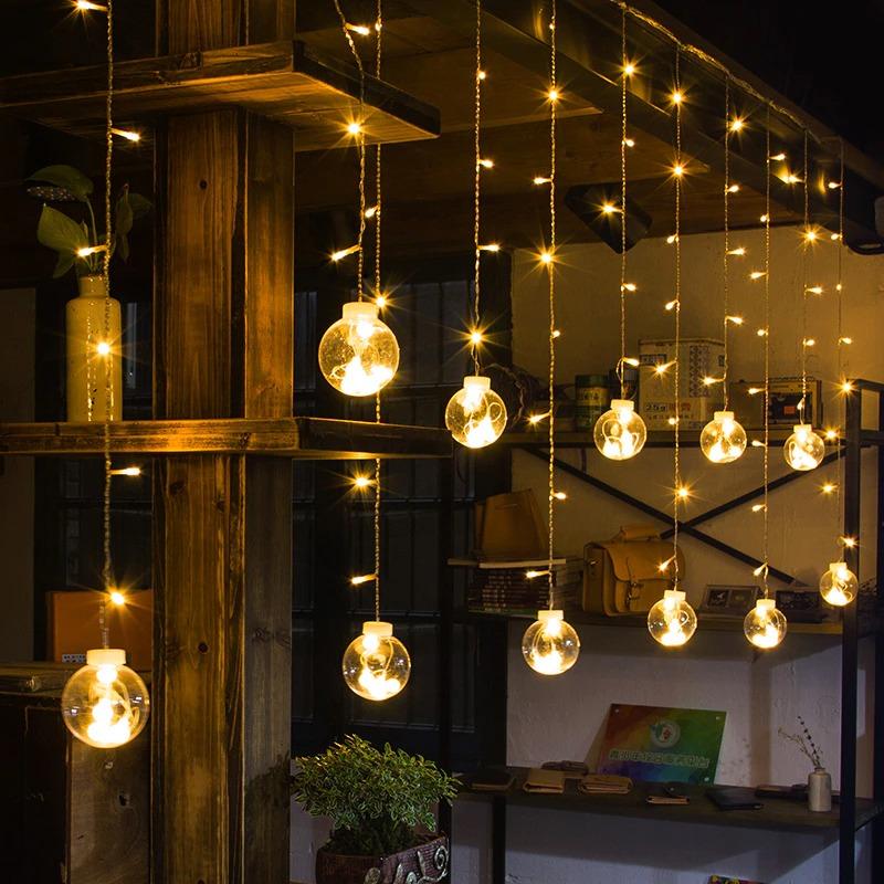 LED Feeën Tuinlampjes met Gloeibollen – 12x Ø8 cm – Warm Wit of Multicolor – IP44