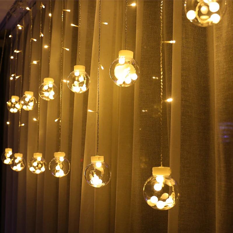 LED Feeën Tuinlampjes met Gloeibollen – 12x Ø8 cm – Warm Wit of Multicolor – IP44