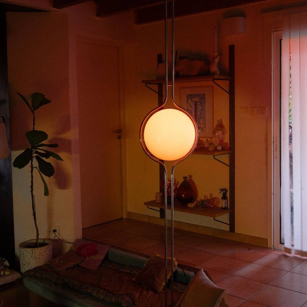 ZuruLume – Design Staande Plafondlamp – Verstelbare Hoogte – Acryl & Metaal – Moderne Sfeerverlichting