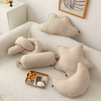 Kyva | Elegant Zacht Kussen – Gestreept Design – Diverse Vormen
