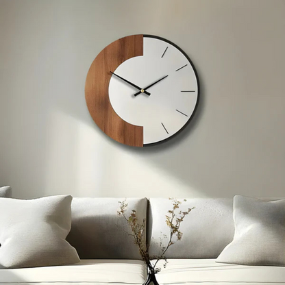 Oud - Grote Houten Wandklok