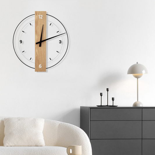 Aurra - Grote Stille Wandklok Voor Woonkamer