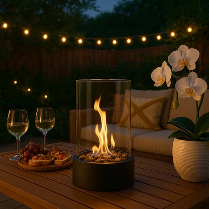 CozyFlame | Modern & Draagbare Tafelhaard zonder geur