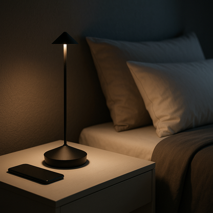 Lumelair | Minimalistische LED Tafellamp - Waterdichte & Dimbare Snoerloze Verlichting