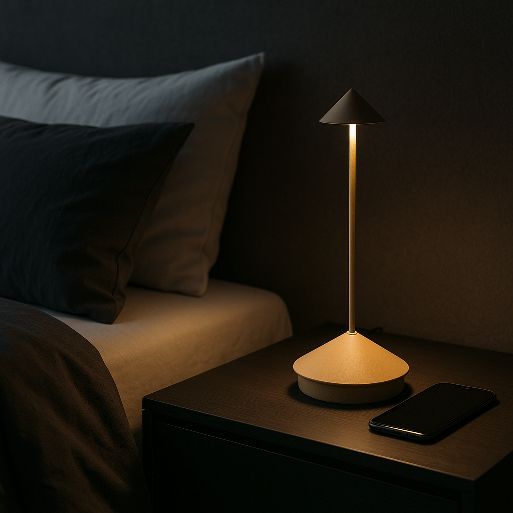Lumelair | Minimalistische LED Tafellamp - Waterdichte & Dimbare Snoerloze Verlichting