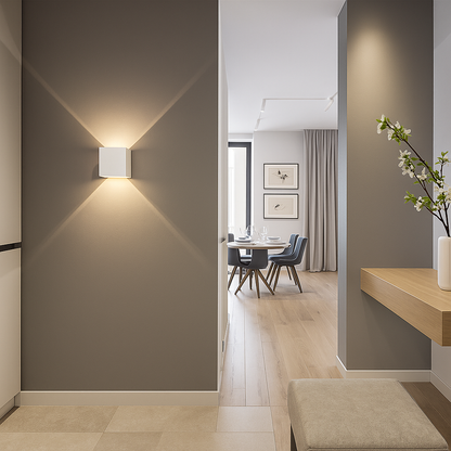 Veyronis | Dimbare Moderne Buitenlamp Vierkant – IP65 Waterdicht LED Wandlamp 7W