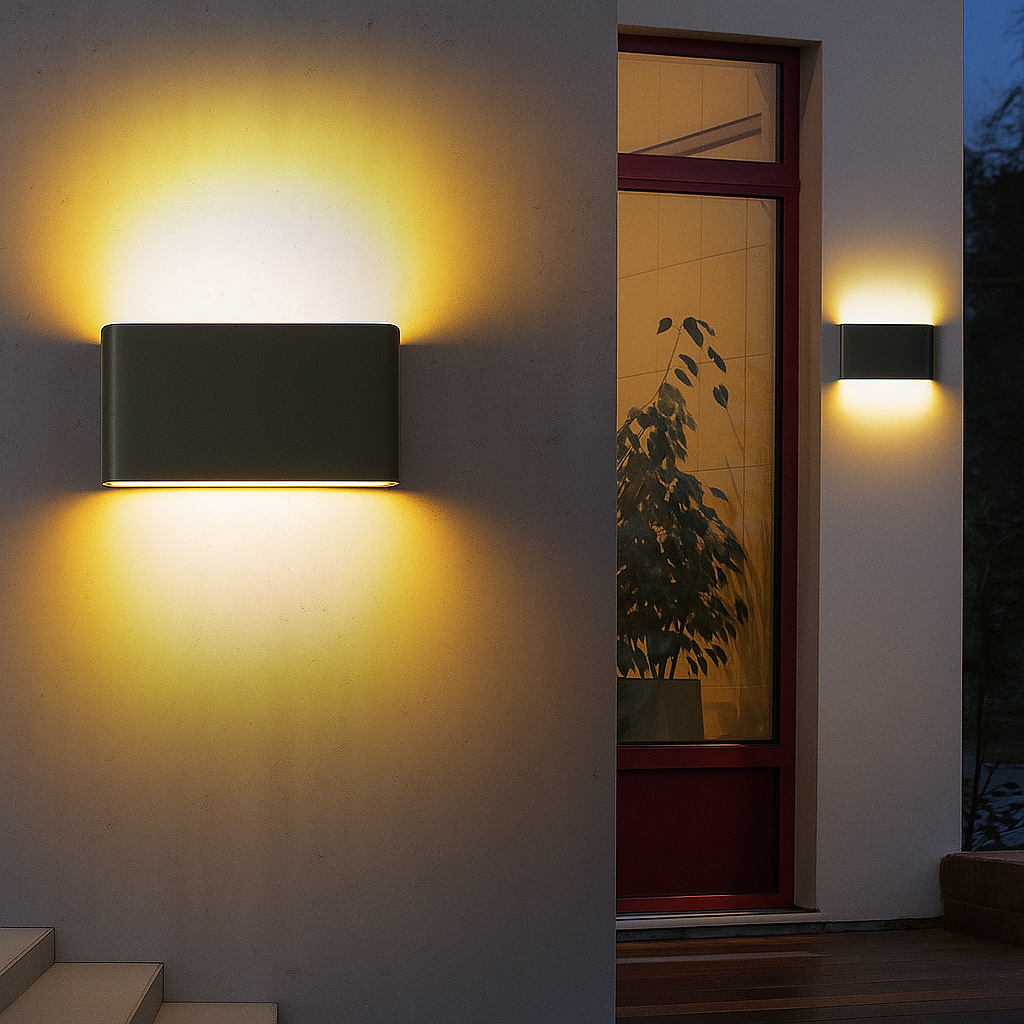 Sunzo | Wandlamp voor Binnen – Waterdicht Aluminium – Scandinavisch Design met Grijs Glas – Voor Gang, Slaapkamer & Hal