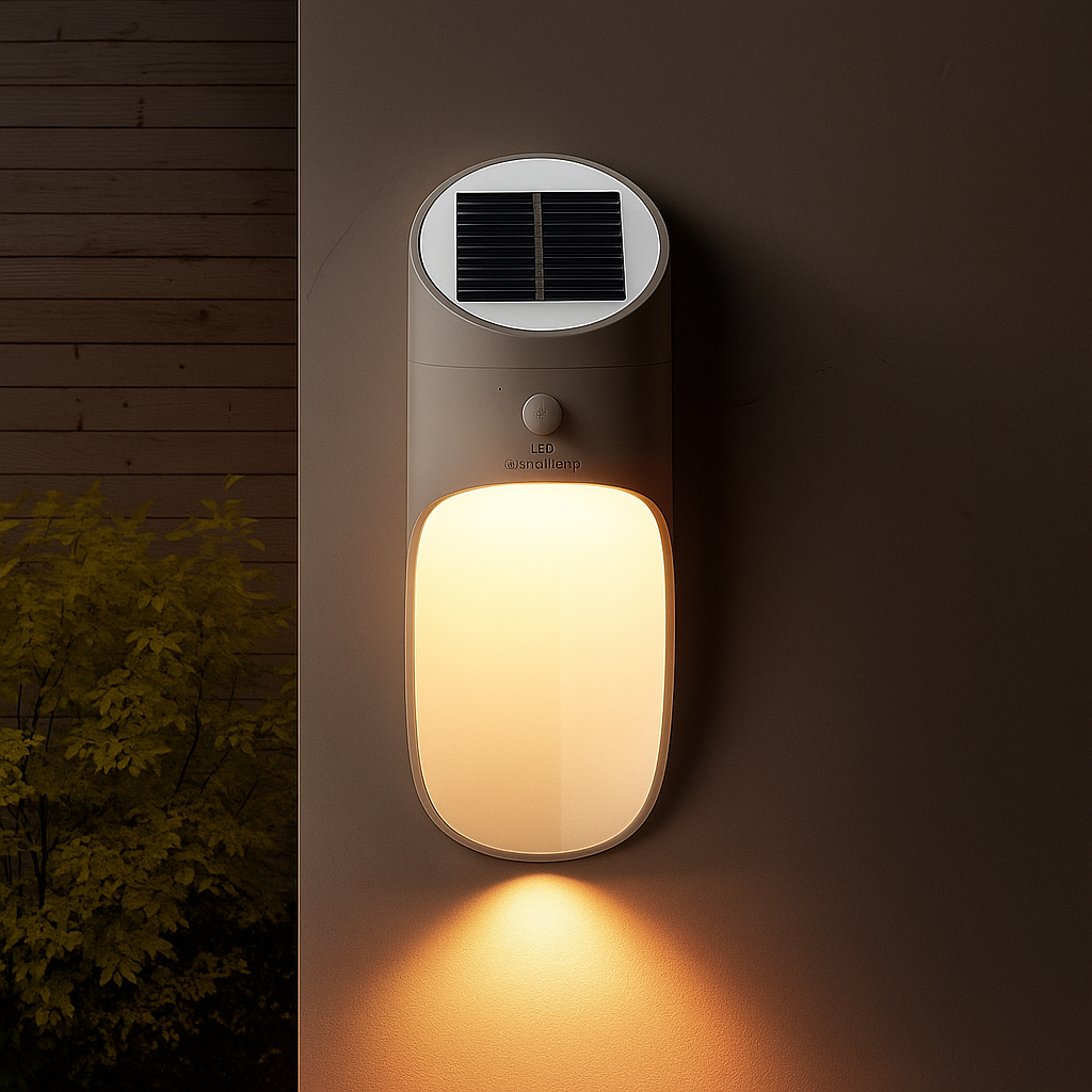 SolaréLume – Zonne-energie Wandlamp in Europese Stijl met Bewegingssensor
