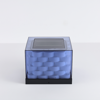 SolarWeave | Buitenlamp op Zonne-energie – Gevlochten Design – IP65 – E27 LED