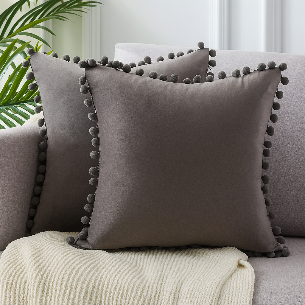 Zola | Scandinavische Kussenhoes – 45x45 cm – Natuurlijke Look