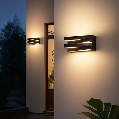Ziggy Zag Lamp – Moderne Buitenlamp IP65 | LED | Zwart of Wit | 2 Formaten