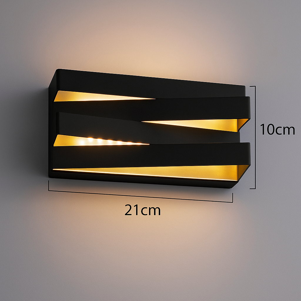 Ziggy Zag Lamp – Moderne Buitenlamp IP65 | LED | Zwart of Wit | 2 Formaten