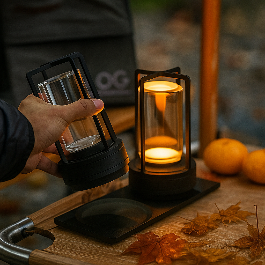 LumenAura | Draadloze LED-Lantaarn met Dimbaar Licht
