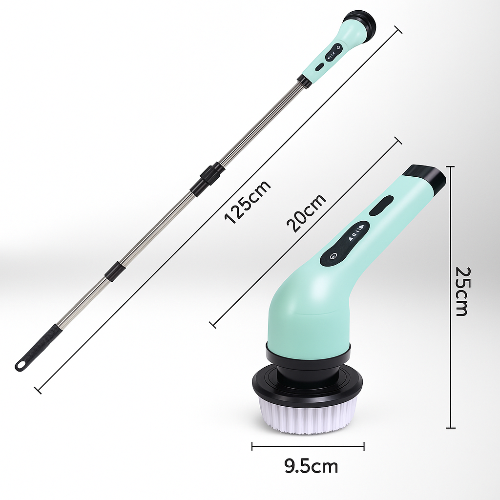 SpinMopX™ – Elektrische Reinigingsborstel met Display (9-in-1)