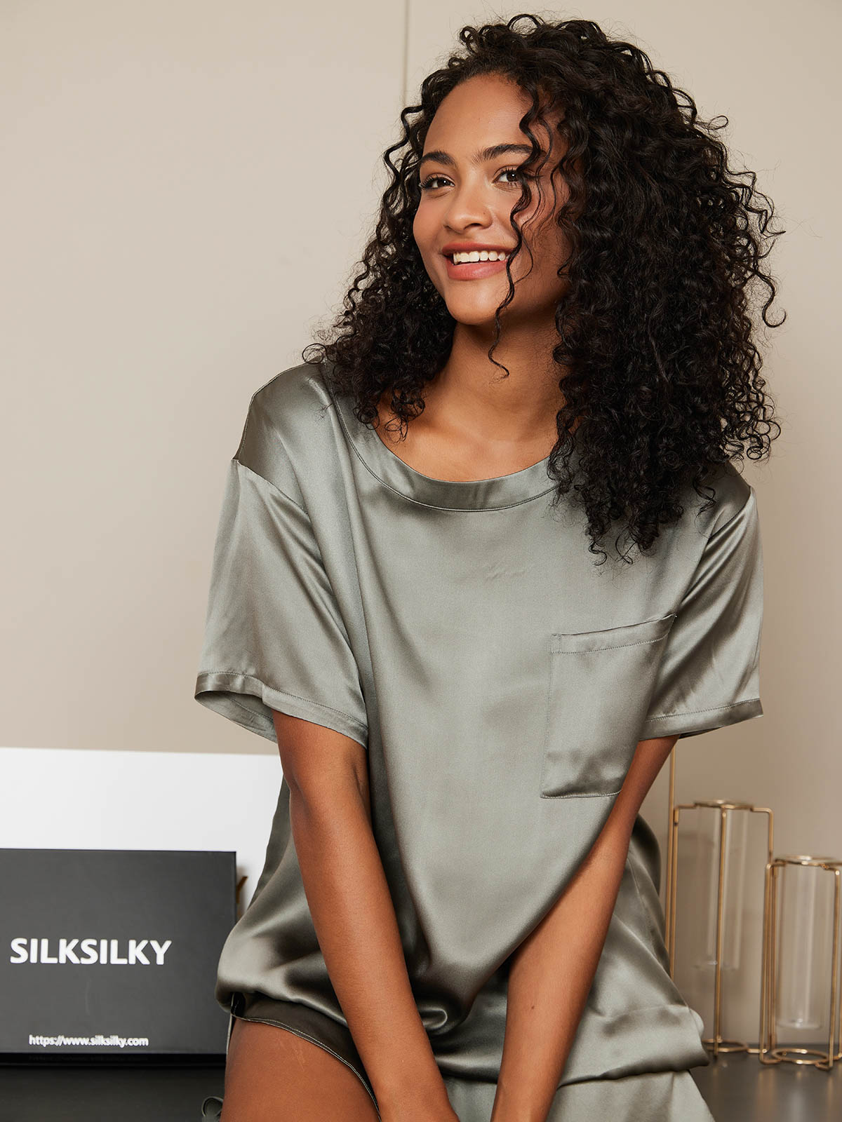 Lylia | Luxe Satijnen Dames Pyjama Set