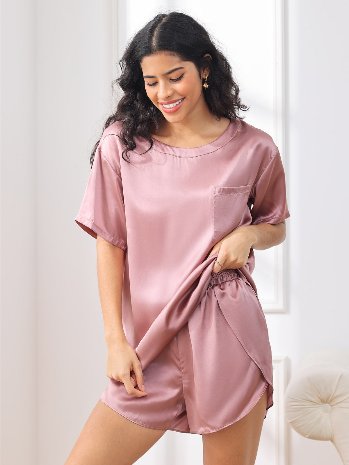 Lylia | Luxe Satijnen Dames Pyjama Set
