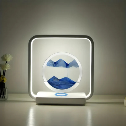 SandAura | 3D LED Nachtlampje met Bewegende Zandstroom
