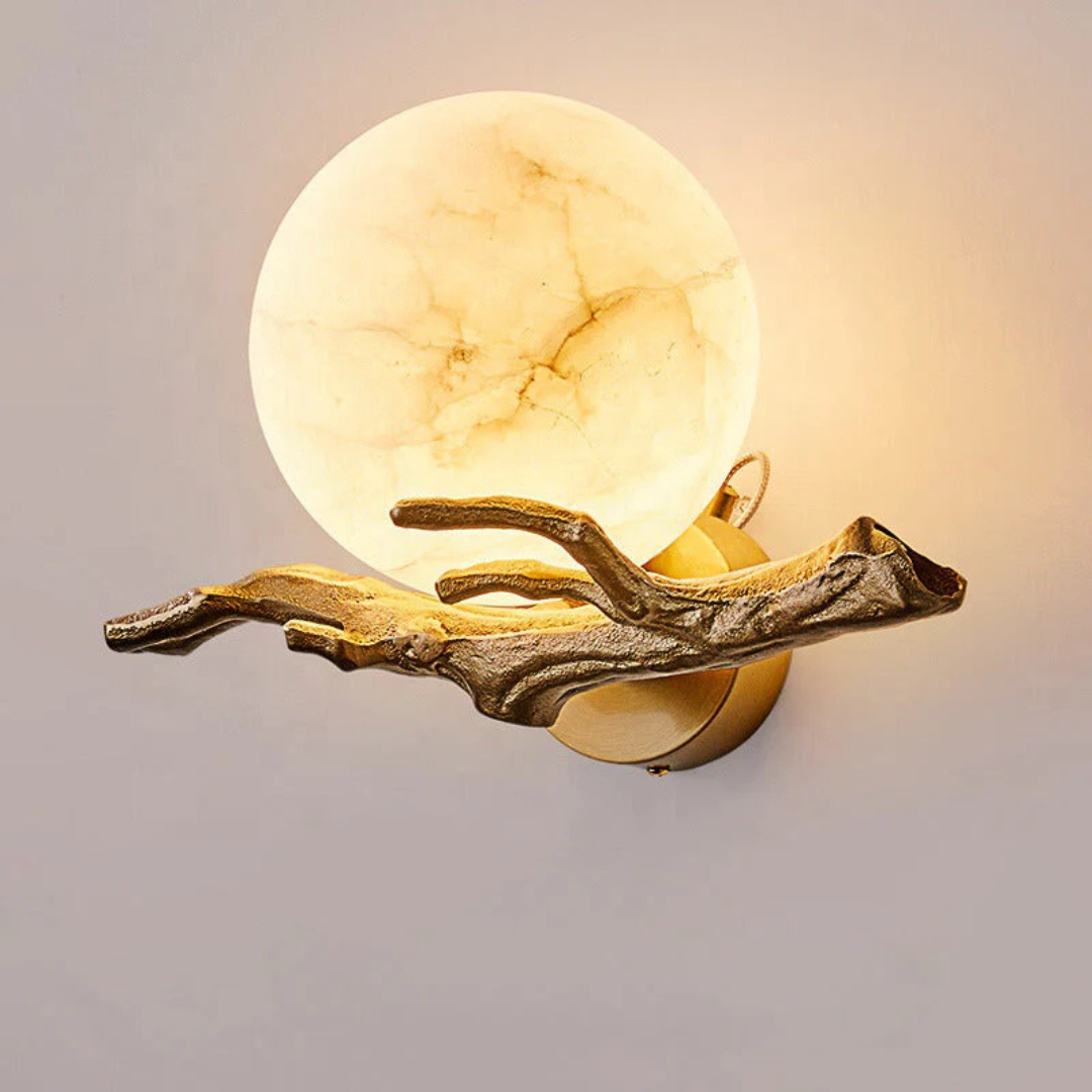 LustraMuro | Luxe Wandlamp met Marmerlook – Warme LED Verlichting