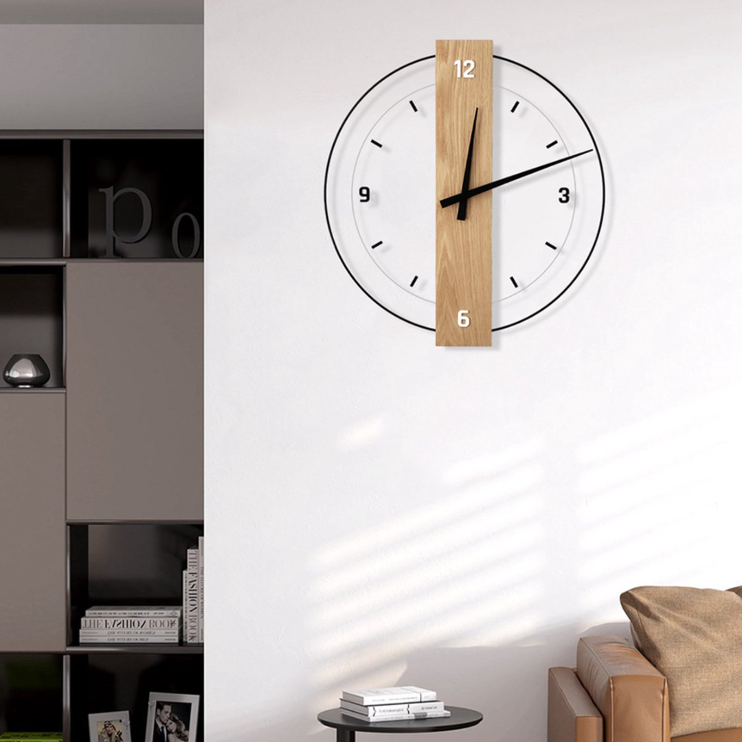 Aurra - Grote Stille Wandklok Voor Woonkamer
