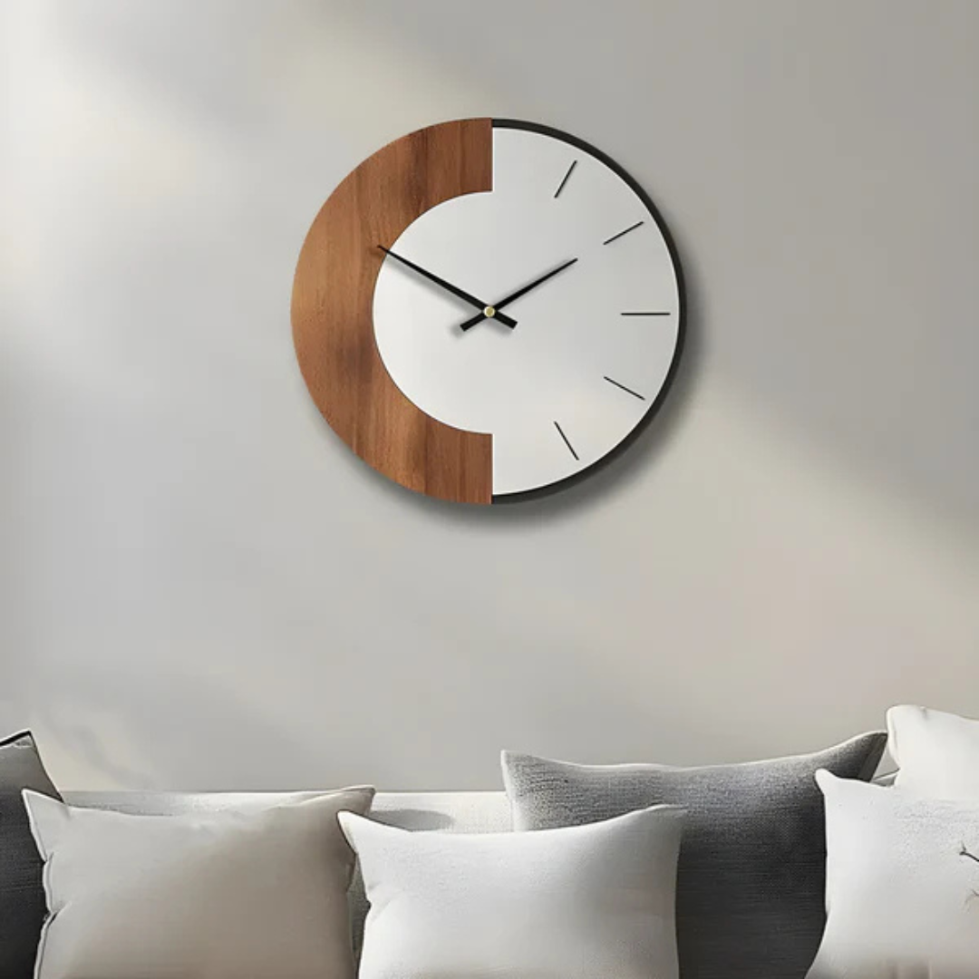 Oud - Grote Houten Wandklok