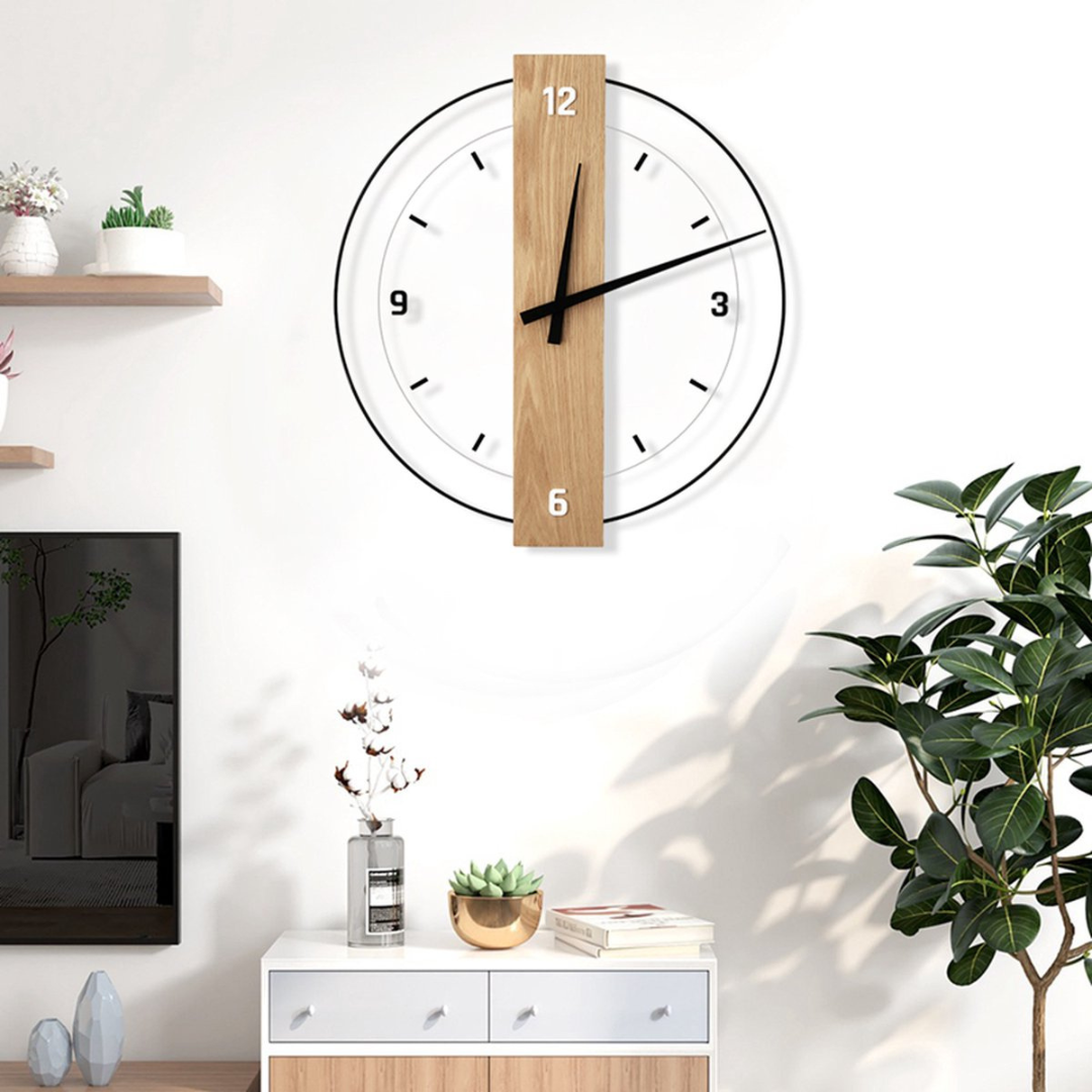 Aurra - Grote Stille Wandklok Voor Woonkamer