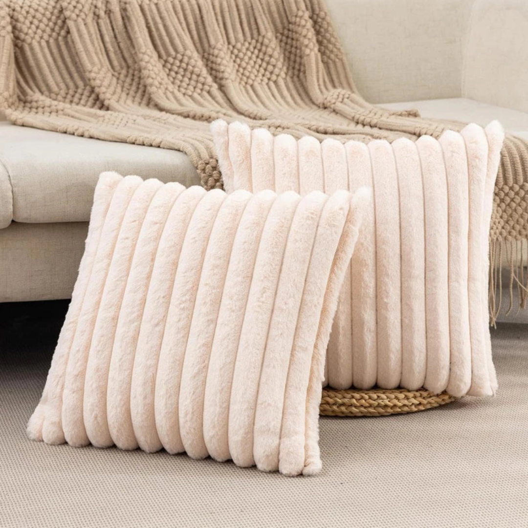 Zlina | Pluche Kussenhoes – Zacht & Stijlvol – 45x45 cm
