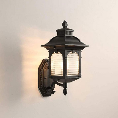Vintaria | Wandlamp Antiek Glas – Klassiek Buitenarmatuur – E27 Fitting – 39 cm Hoog