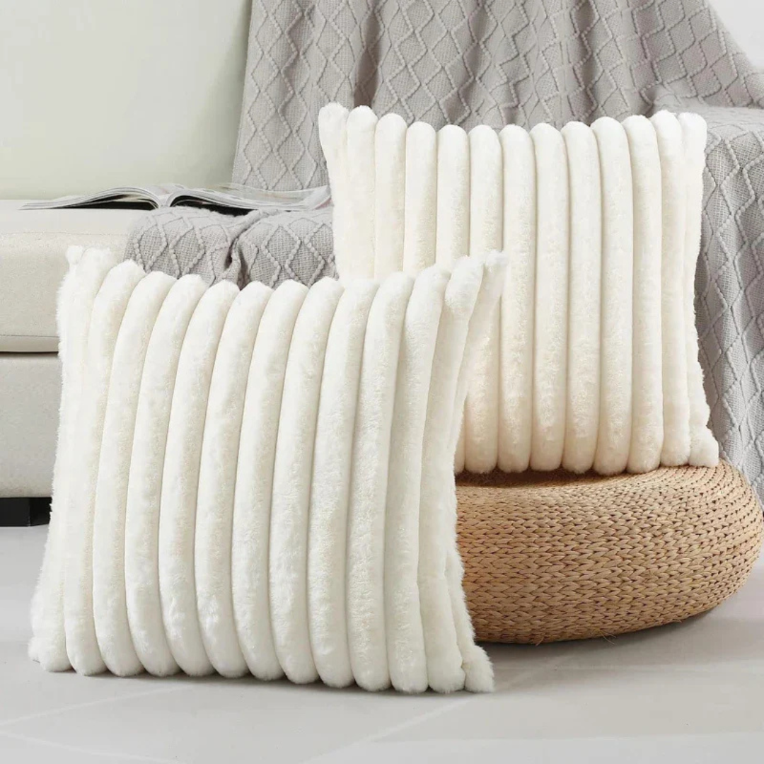 Zlina | Pluche Kussenhoes – Zacht & Stijlvol – 45x45 cm