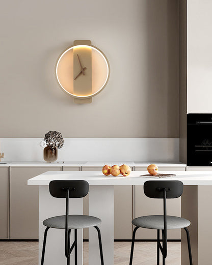 ZenTime | Strakke Wandklok met Rustgevend Licht