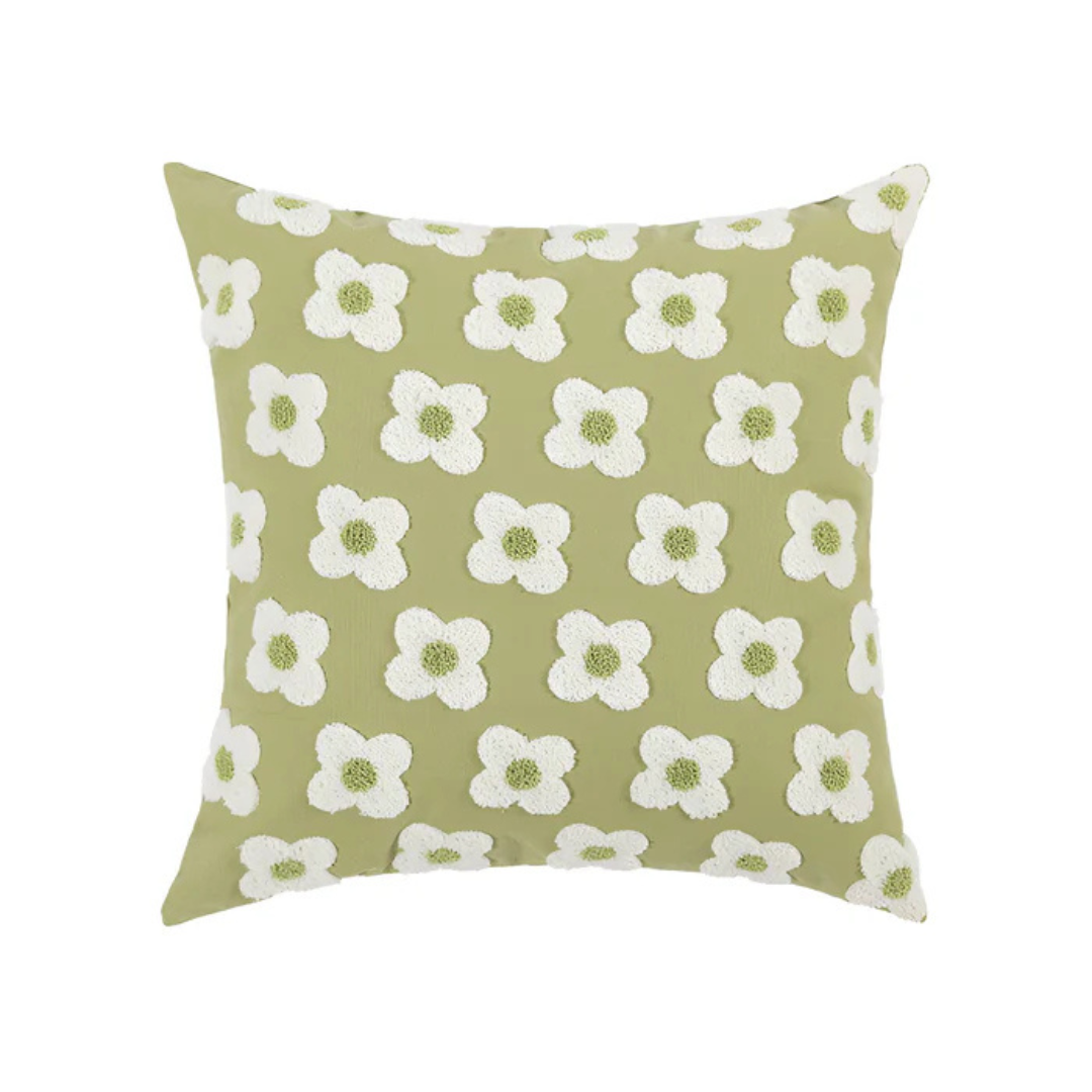 Mera | Bloemige Kussenhoes – 45x45 cm – Elegant & Wasbaar