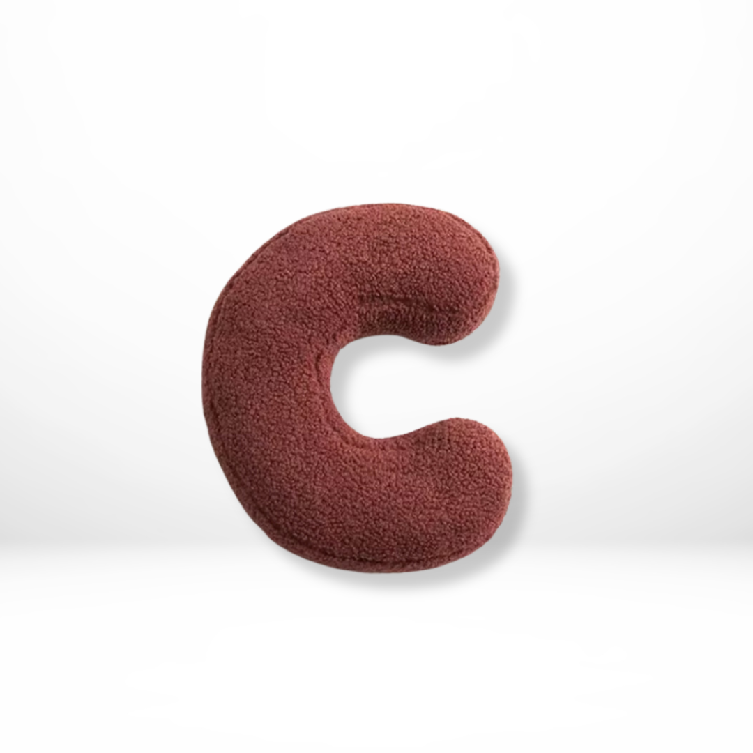 LettraLuxe | Fluwelen Letterkussen – A t/m Z