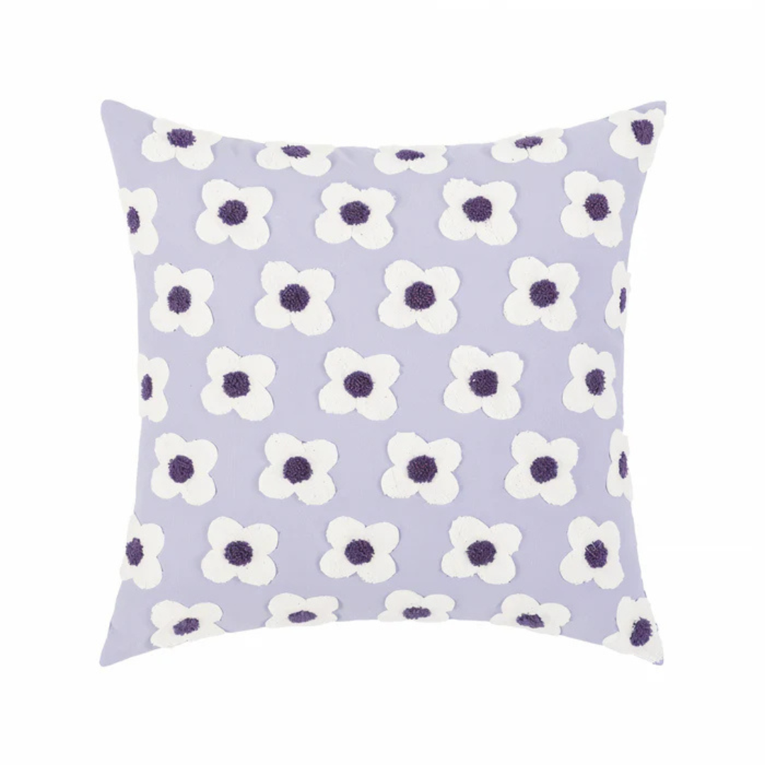 Mera | Bloemige Kussenhoes – 45x45 cm – Elegant & Wasbaar