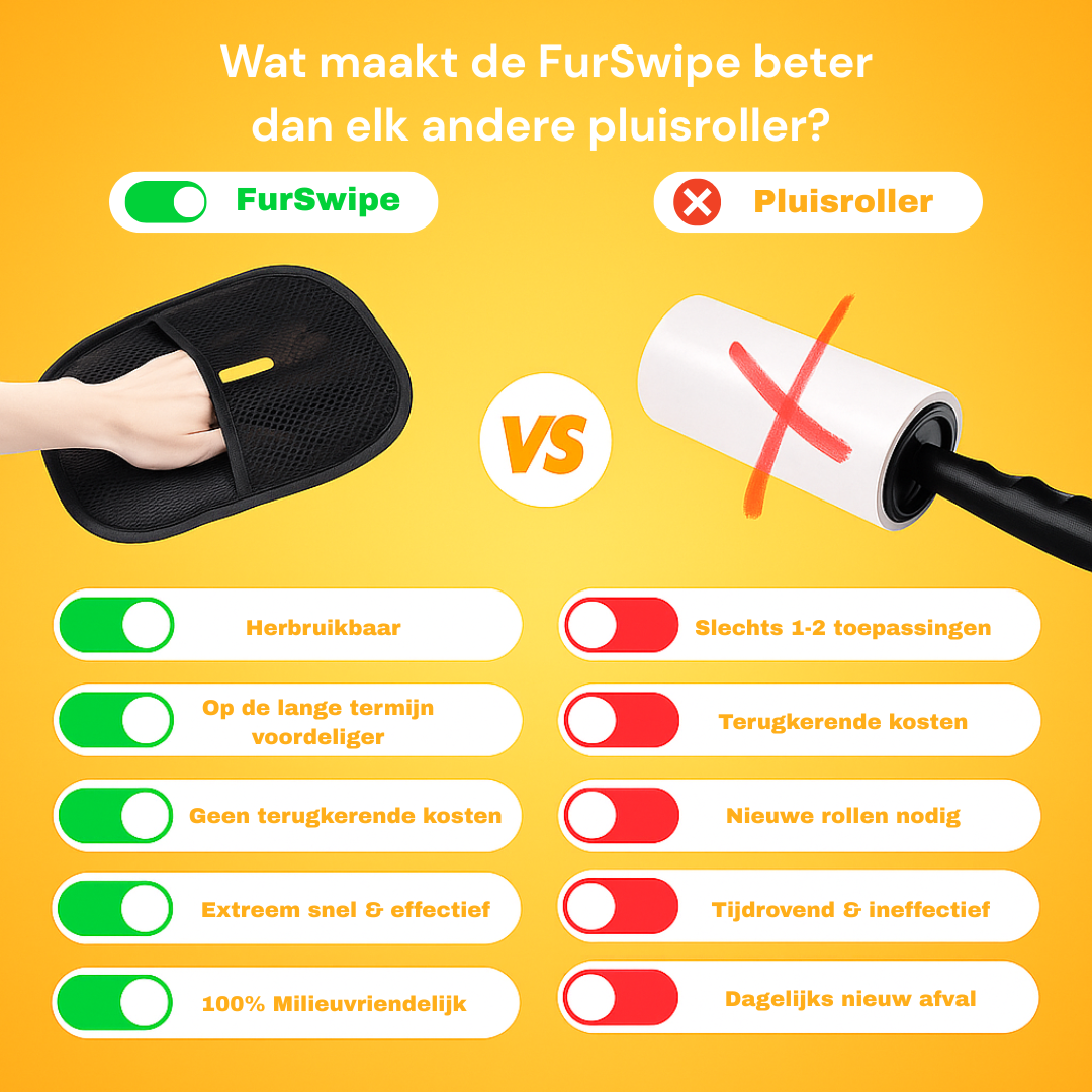 FurSwipe 1+1 GRATIS | Herbruikbare Haarverwijderaar voor Huisdieren