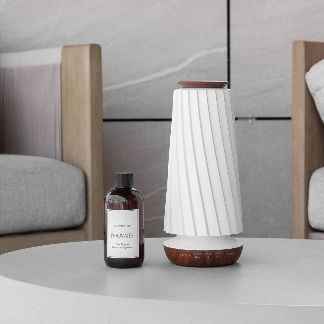 ScencaGlow | Minimalistische Aroma Diffuser met Bluetooth & Koudverneveling