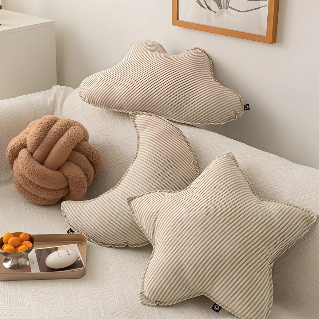 Kyva | Elegant Zacht Kussen – Gestreept Design – Diverse Vormen